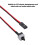ATX Power Button Jumper Switch 2Pin 50cm Red/Black 10