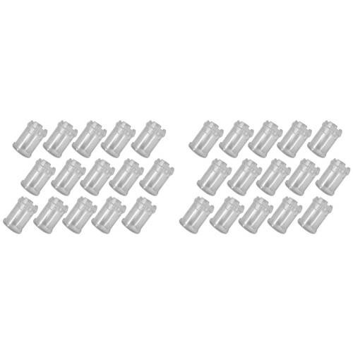 200Pcs 5mm LED Light Emitting Diode Lampshade Light Guide Column Light Cap Protective Cover LED Transparent Lamp Cap
