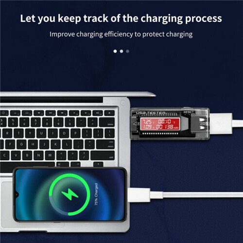 3X USB Tester Current Voltage Charger Capacity Tester Volt Meter Display USB Current Voltage Test Card Adapter 1