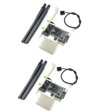2X PCIE WiFi Card Adapter Dual Band Wireless Network Card Repetidor Adaptador for PC Desktop for AX200 9260AC