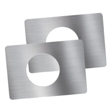 2Pcs Stainless Steel Door Reinforcement Plate Set Brushed Door Strike Plate for Enhanced Home Security
