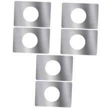 3 Sets Stainless Steel Door Reinforcement Plate with Brushed Silver Finish Easy Install Strike Plate Cover for Damaged Doors