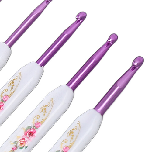 16pcs Ergonomic Crochet Hooks Kit, 1mm-6mm Case 1