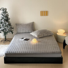 Velvet Fitted Sheet California King 78x86, Soft Velvet Fleece Bed Sheet with 11Inch Deep Pocket, Breathable Light Gray Elastic Fit