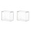 2X Clear Acrylic Display Case Collectibles Display Stands Clear Storage Container with Lid 1
