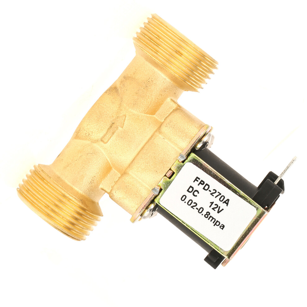 Vanne Ã©Lectromagnã©Tique G3/4 12V - Normale Fermã©E En Laiton Pour Eau 5031393597896