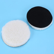 20 Pcs 125 mm Car Polishing Pad 5 Inch Inch Polish Waxing Pads Wool Polisher Bonnet Car Paint Care Wool Polishing Pad