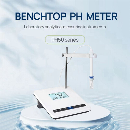 4 Inches Benchtop Digital PH Testing Meter PH Meter Laboratory Analysis Instrument PH Meter to Detect Water Quality (EU) 2