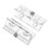 2Pcs Transparent Self Closing Cabinet Hinges Automatic Concealed Hidden Door Hardware Clear Finish 3