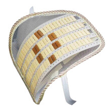 Lumbar Support Cushion for Office Chair Car Home, Ergonomic Back Pillow with Breathable Mesh Design, Beige