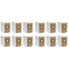12 Pack Replacement Dust Bags for Amarey A90+ Self-Emptying Robot Vacuum