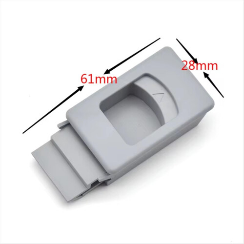 Spring Loaded Hasp Latch Lock Gray Plastic Gate Latch with Quick Release and Corrosion Resistant Design 1Pcs 1