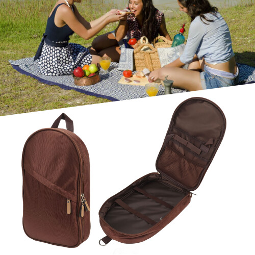 Brown Polyester Camping Cookware Organizer 13.2oz 2