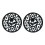2pcs Kitchen Silicone Coasters Heat Resistant Placemat-Black 1