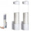 2 Pack Wall Mounted Water Cup Dispenser, NoDrill Automatic Pull Paper Cup Holder for Water Cooler, White 1