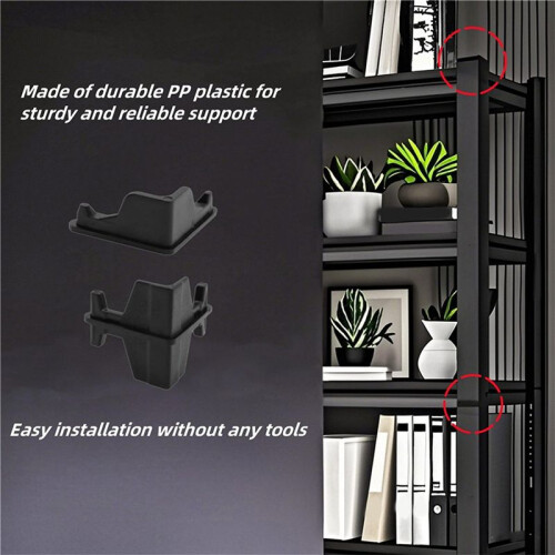 40PCS Post Inserts Connectors for Shelf Heavy Duty Shelving Unit - Plastic, Injection Molded, Sturdy & Strong Support 2