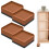 Adjustable Bed Risers 4 Pack, Stackable Non Slip Furniture Risers for Bed Frame, Heavy Duty 500kg Load Support 1