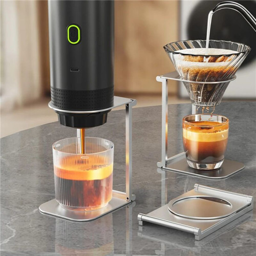 2X Foldable Coffee Drip Holder Pour over Dripper Stand Aluminum Espresso Coffee Machine Support Stand 1