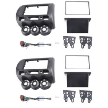 2X Car Radio Fascia for  Fit Jazz City LHD One Din Dvd Stereo Cd Panel Mount Installation Trim Kit Frame Bezel