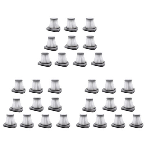 30Pcs Hepa Filter Hand-Held Vacuum Cleaner Accessory Filter for Media SC861 SC861A