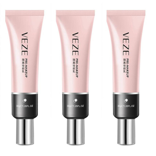 3X VEZE Foundation Breathable Natural Cosmetic Concealer Pre-Makeup Primer Pore Eraser