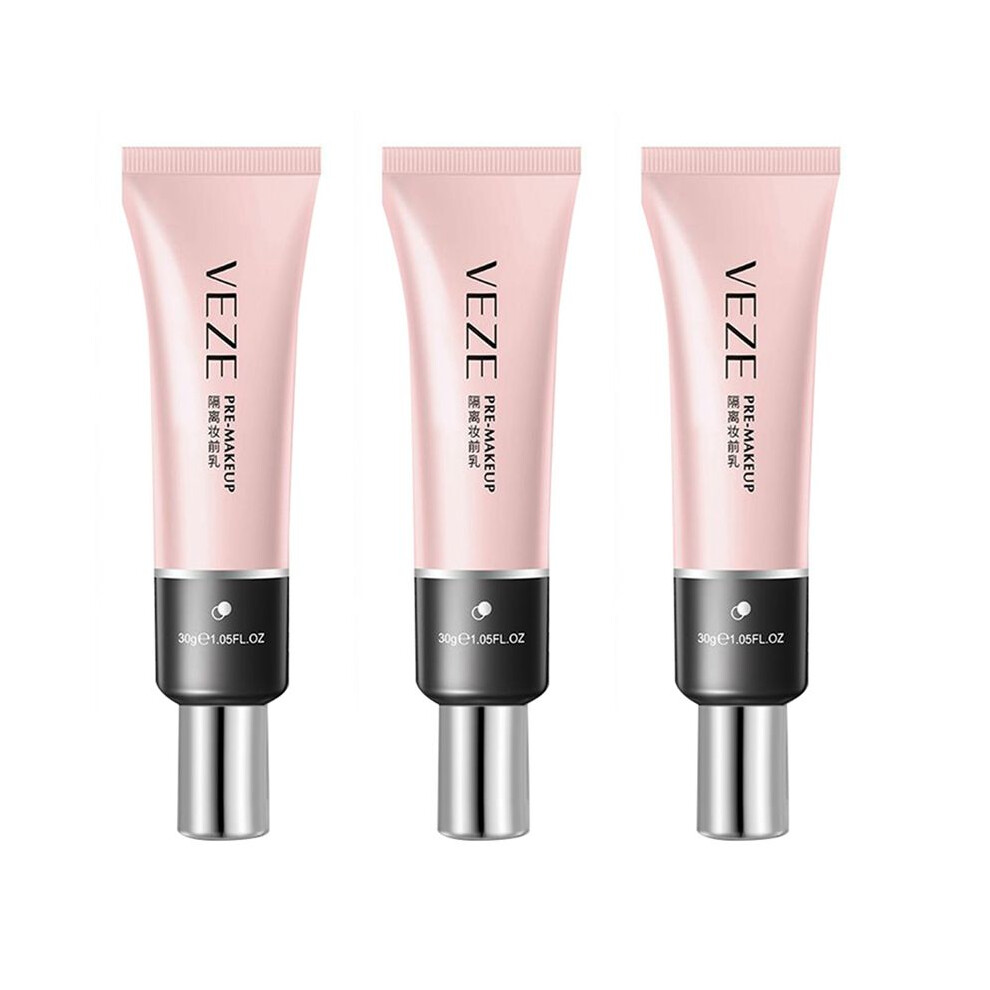 3X VEZE Foundation Breathable  Natural Cosmetic Concealer Pre-Makeup Primer Pore Eraser