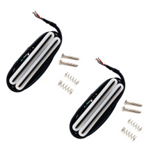 2X Hot Rail Pickups Doppel Spur 11K Alnico5 Gitarren Pickup Fit  Strat Squier Tele Elektor Gitarre, Weiß