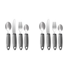 Adaptive Utensils Set, Adaptive Utensils 8pcs for Hand Tremors,Elderly, Arthritis,Parkinsons-Built Utensils