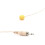 2X Adjustable Beige Double Earhook Capacitor Headset Mic Headworn Lockable Microphone 3.5mm Plug for Wireless 3