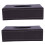 2X Portable Leather Rectangular Tissue Cover Box Holders Case Pumping Paper Hotel Home Car Gift Brown 1