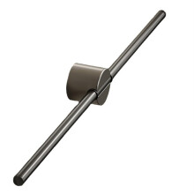 Rustproof Space Aluminum Bathroom Towel Rack 50cm Wall Mounted Shelf with Hooks and Quick Dry Bar