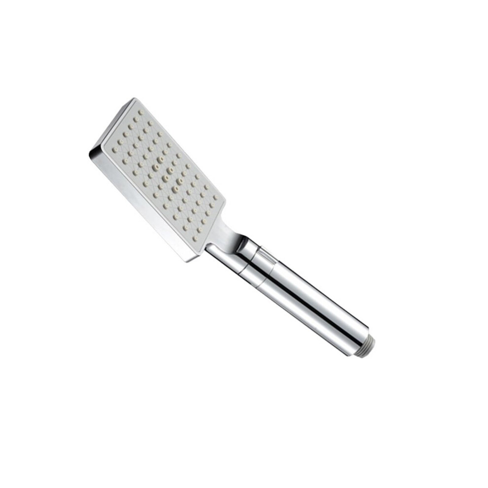 Chrome Handheld Shower Head With Button, Abs Brass 3Function Round Square Design Hs0032cp86 9351714439466