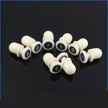 23mm Shower Door Rollers Replacement Set, Smooth Sliding Glass Bearing Wheels for Shower Cabin 8Pcs