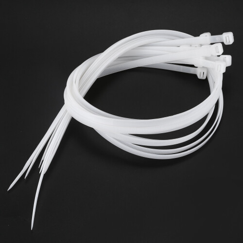 20X Extra Long 76cm Cable Ties White Zip Wraps 1