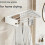 Modern White flexible Clothing Rack rustless Perfect For-100 7