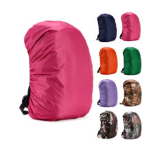 Adjustable Waterproof Backpack Rain Cover 45L Pink – Durable Nylon Dustproof Protector for Hiking Camping Travel