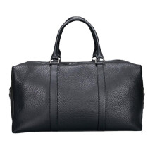 Men's Leather Travel Bag Large Capacity Weekender Duffel with MultiCompartment Design, D43.5x21x21cm