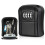 2X Key Box Wall Mounted  Key Safe Outdoor Key Box with Resettable 4-Digit Numeric Code Waterproof Key Box (Black) 7
