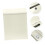 Rustic Wall Mounted Mailbox with Secure Locking System Weatherproof Beige Metal Mail Box for Home 2
