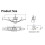 Door Handle Button Lock Push Button Pull Handle  Knob Chrome Arc Cabinet Lock for Trailer Caravan Truck 3