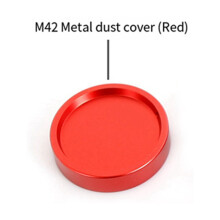 2X Fully Metal Telescope Lens Dust Cap Protection Cover M42X0.75mm for Astrophotography Red