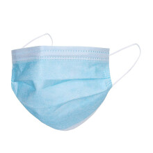 50 Pack Disposable Face Masks Blue, 3 Layer Non Woven Dustproof Breathable Protection for Adults