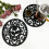 2pcs Kitchen Silicone Coasters Heat Resistant Placemat-Black 3