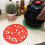 2pcs Kitchen Silicone Coasters Heat Resistant Placemat-Black 5