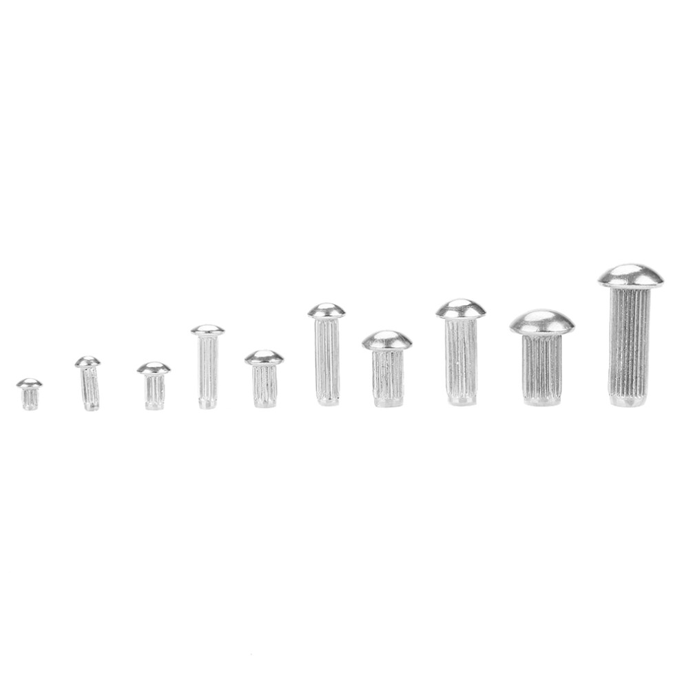 160Pcs M2-M5 Stainless Round Head Rivets Knurled 4671393598847