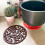 2pcs Kitchen Silicone Coasters Heat Resistant Placemat-Black 6