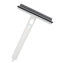 Shower Squeegee with Rotating Head and Non‑Slip Handle, 2‑in‑1 Window Cleaner for Glass Shower and Car