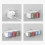 Toothbrush Holder Set with Integrated Toothpaste Squeezer, Wall Mounted FourCup Bathroom Organizer 4