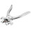 2X Locksmith Dismounting Pin Flip Key Vice Remover Flip Key Fixing Tool Folding Key Split Pin Folding Key 3