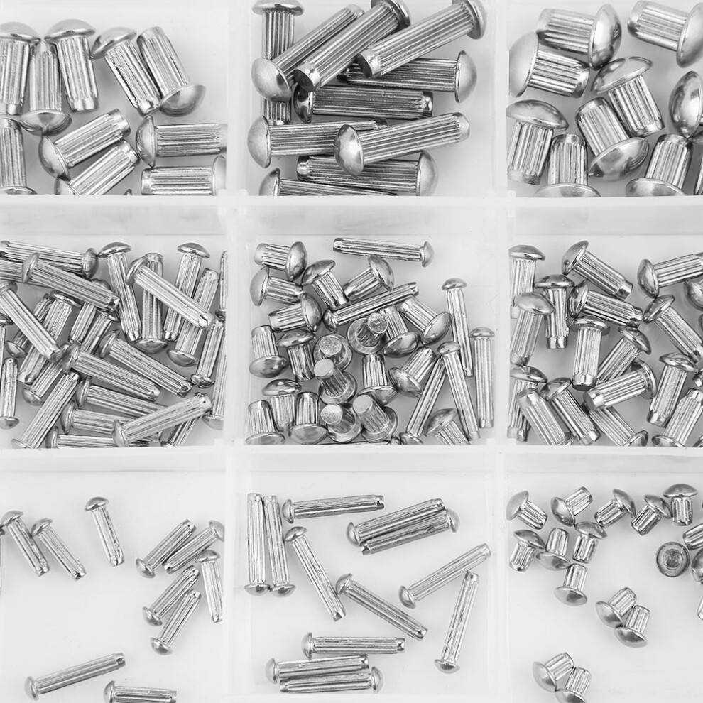 250Pcs M2-M5 Stainless Steel Rivets Assortment Set 8481393599098